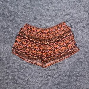 Patagonia Women's Barely Baggies Shorts 2.5" Mangrove Tiki Henna Brown Small Run
